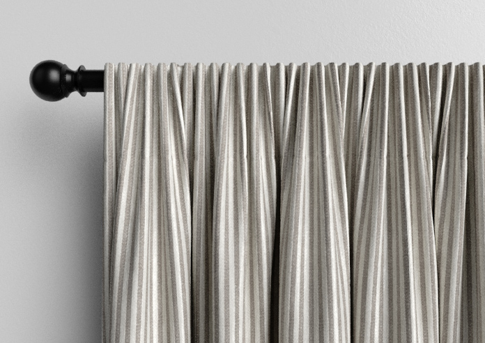 Emily Bond Oscar Stripe, Smoke - Made to Measure Curtains - Image 9